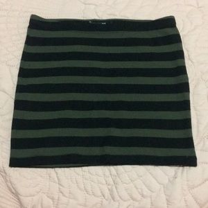 Stripe Miniskirt